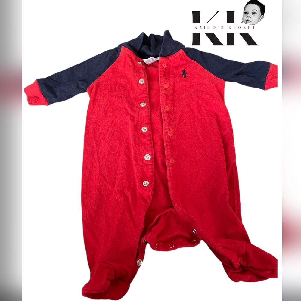 Ralph LaurenBoys' Rugby Shawl Collar Footie - Baby